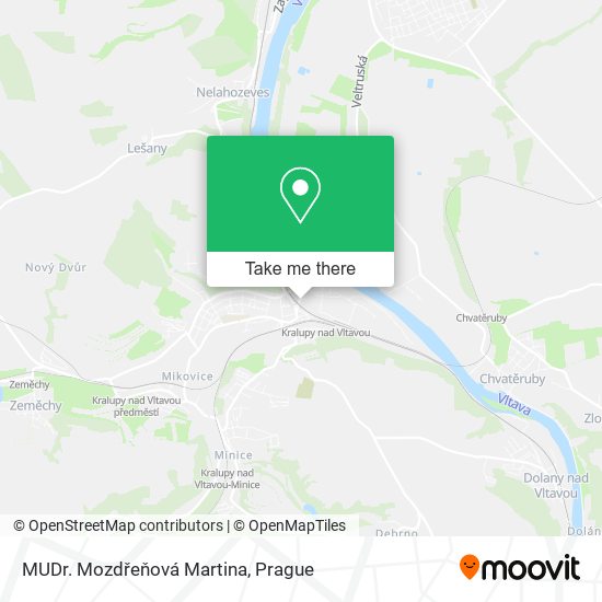 MUDr. Mozdřeňová Martina map