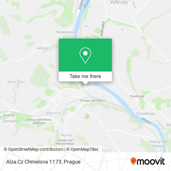 Alza.Cz Chmelova 1173 map