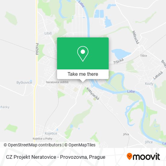 Карта CZ Projekt Neratovice - Provozovna