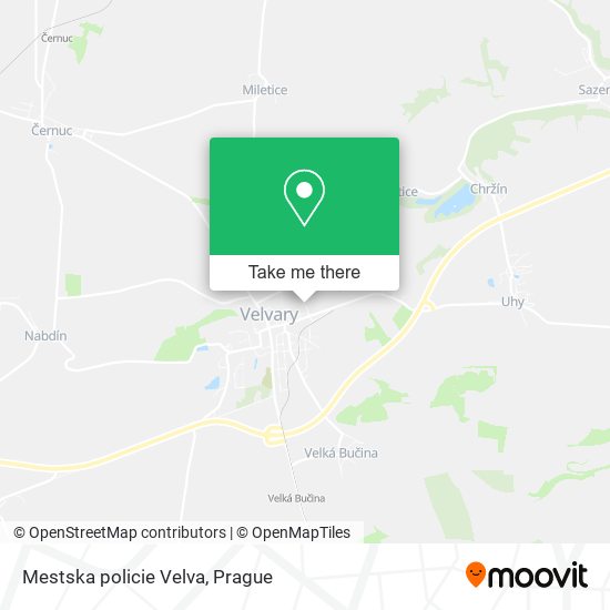 Mestska policie Velva map