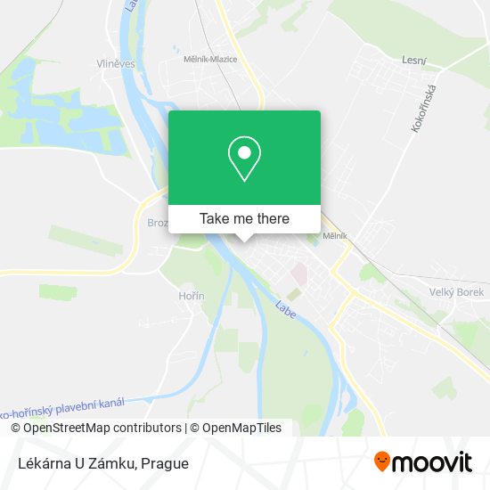 Lékárna U Zámku map