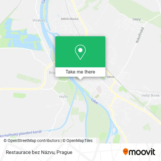 Карта Restaurace bez Názvu