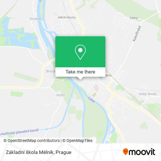 Základní škola Mělník map