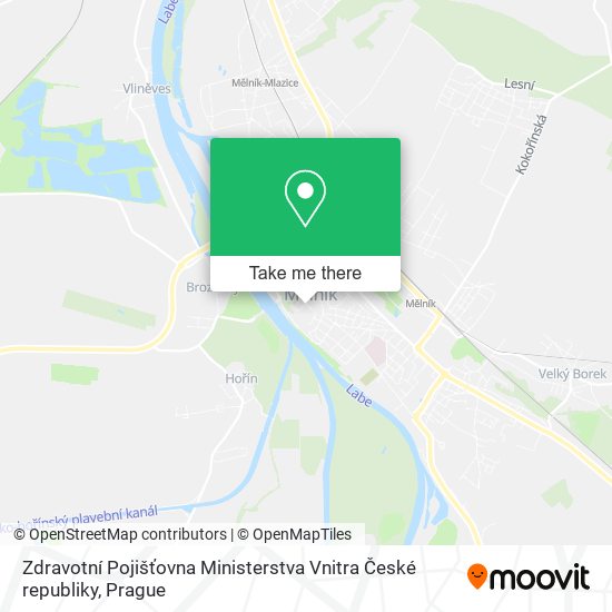 Zdravotní Pojišťovna Ministerstva Vnitra České republiky map