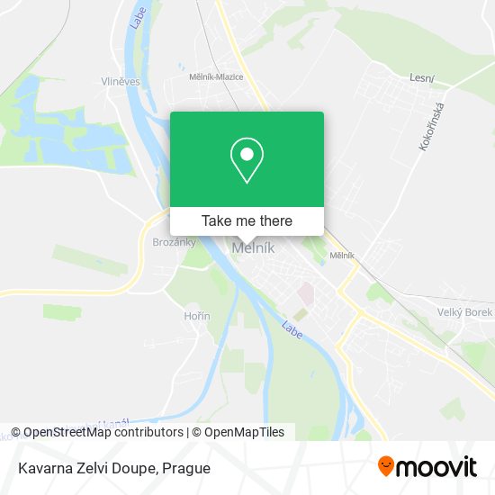 Карта Kavarna Zelvi Doupe