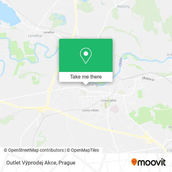Карта Outlet Výprodej Akce