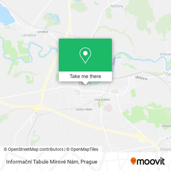 Informační Tabule Mírové Nám map