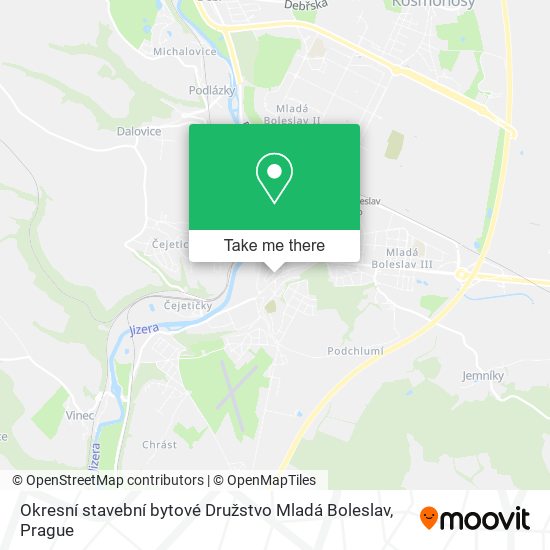 Okresní stavební bytové Družstvo Mladá Boleslav map