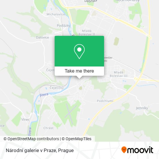 Národní galerie v Praze map