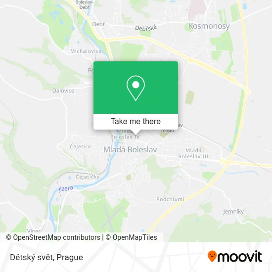 Карта Dětský svět