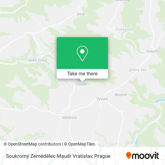 Soukromý Zemědělec Maudr Vratislav map