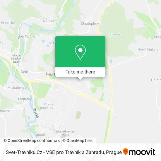 Карта Svet-Travniku.Cz - VŠE pro Trávník a Zahradu