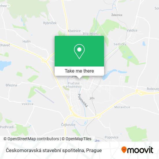 Českomoravská stavební spořitelna map