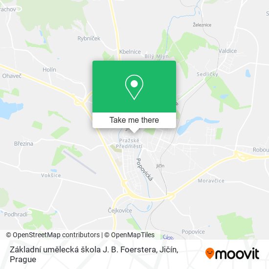 Základní umělecká škola J. B. Foerstera, Jičín map