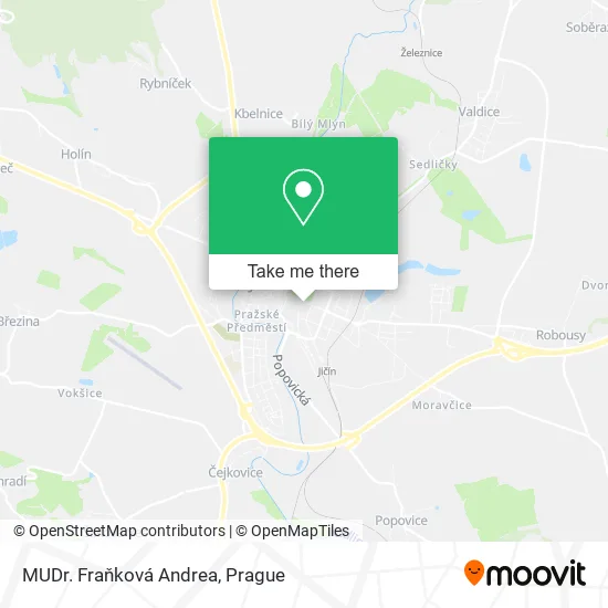 Карта MUDr. Fraňková Andrea