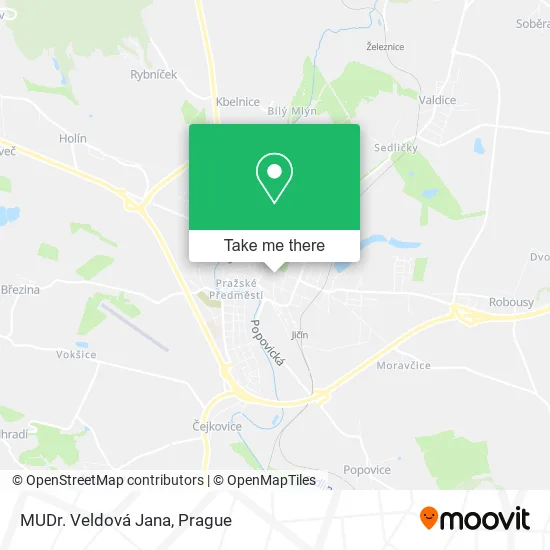Карта MUDr. Veldová Jana