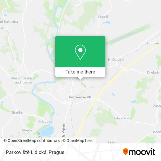 Карта Parkoviště Lidická