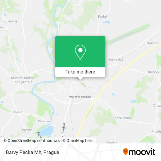 Карта Barvy Pecka Mh