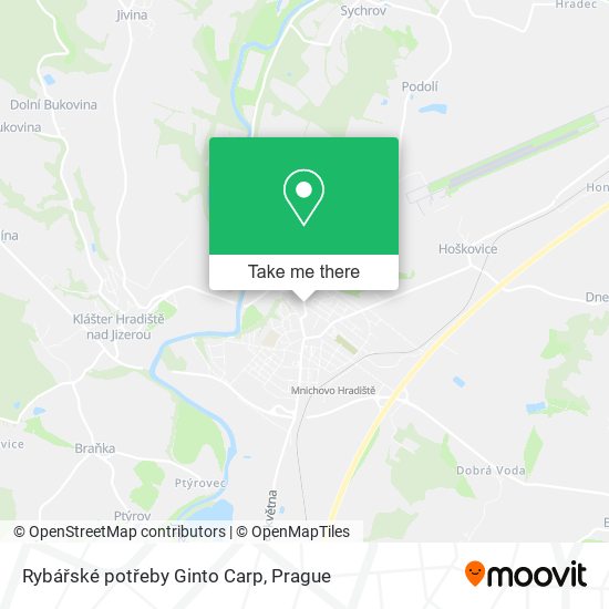 Rybářské potřeby Ginto Carp map