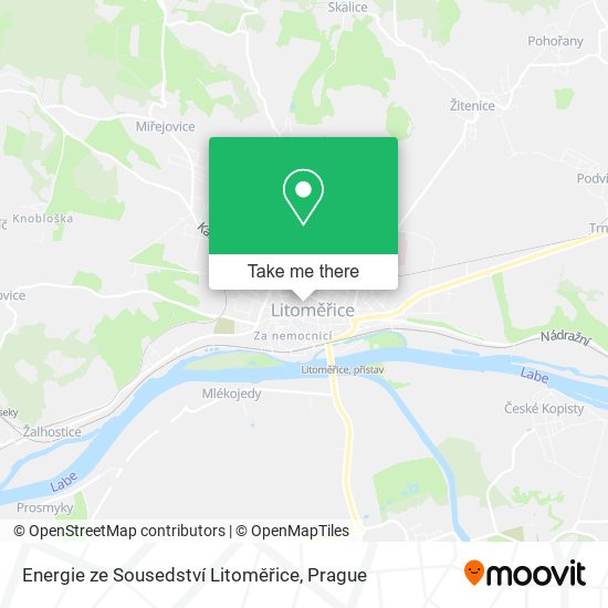 Energie ze Sousedství Litoměřice map