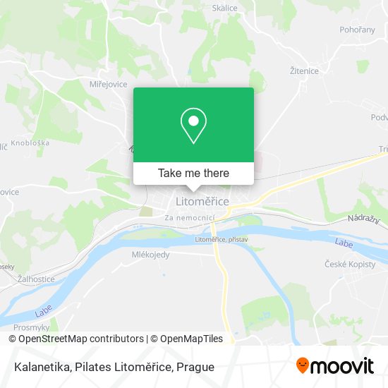 Kalanetika, Pilates Litoměřice map