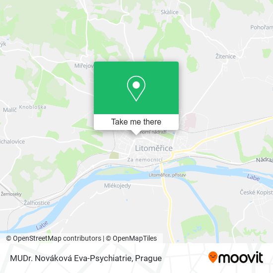 MUDr. Nováková Eva-Psychiatrie map