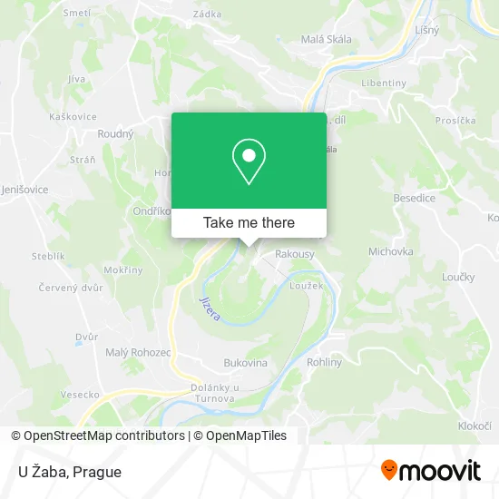 Карта U Žaba