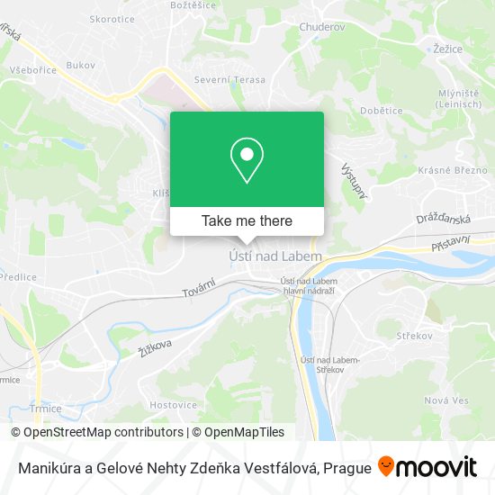 Manikúra a Gelové Nehty Zdeňka Vestfálová map