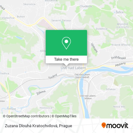 Zuzana Dlouhá Kratochvílová map