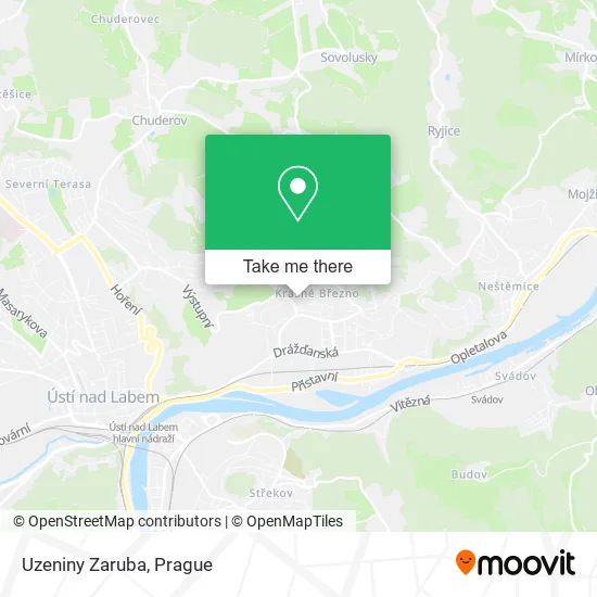 Карта Uzeniny Zaruba