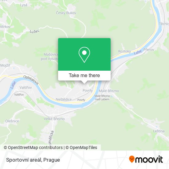 Sportovní areál map