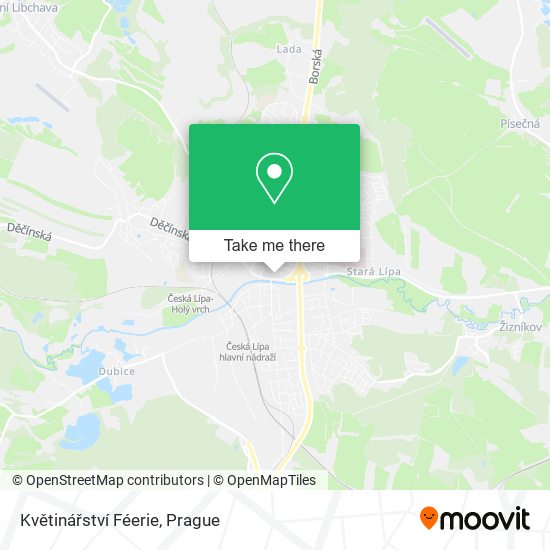 Květinářství Féerie map