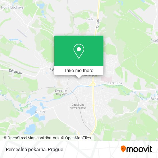 Řemeslná pekárna map