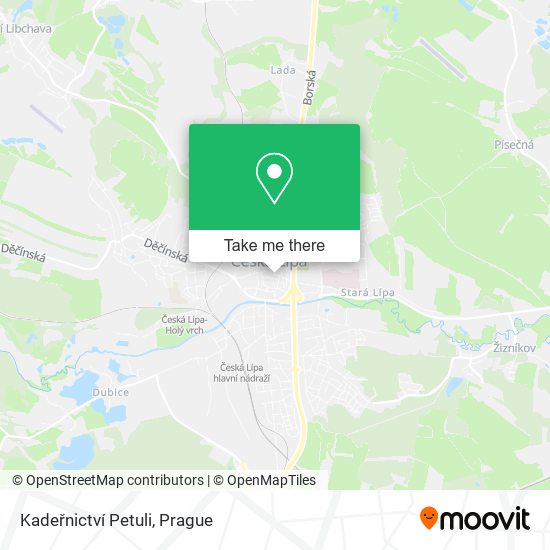 Kadeřnictví Petuli map
