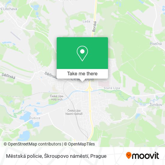 Městská policie, Škroupovo náměstí map