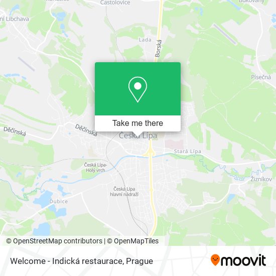Welcome - Indická restaurace map