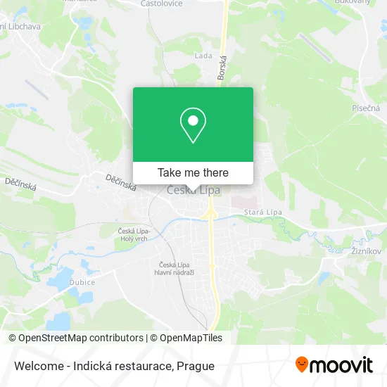 Карта Welcome - Indická restaurace