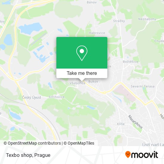 Texbo shop map