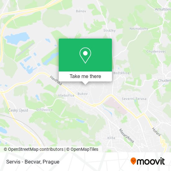 Карта Servis - Becvar