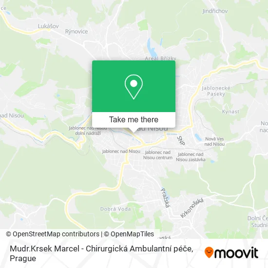 Mudr.Krsek Marcel - Chirurgická Ambulantní péče map