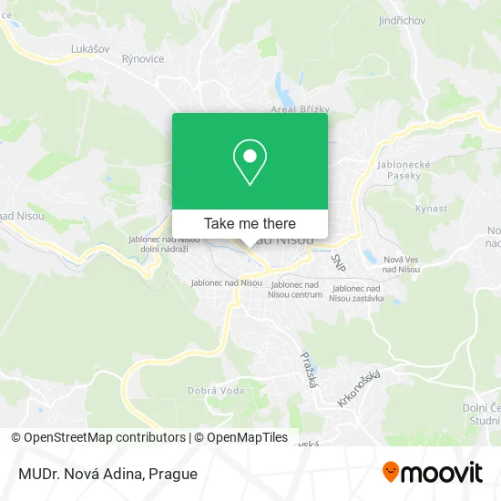 MUDr. Nová Adina map