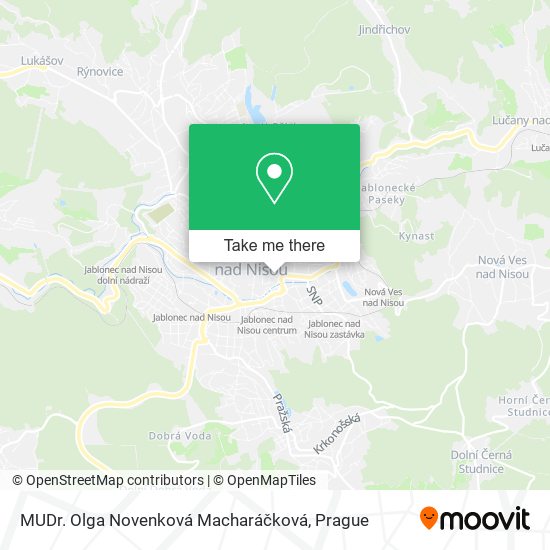 MUDr. Olga Novenková Macharáčková map