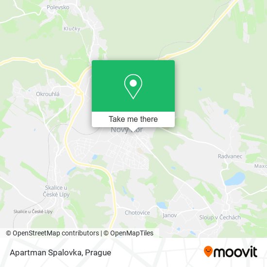 Apartman Spalovka map