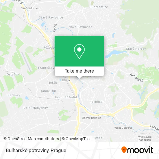 Карта Bulharské potraviny