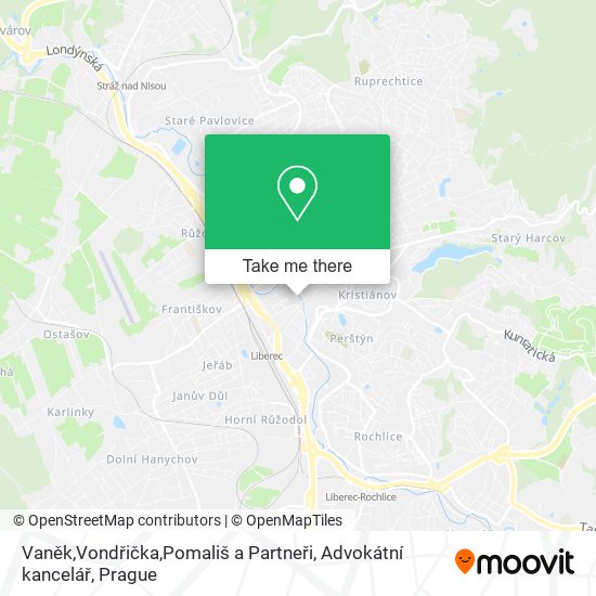 Vaněk,Vondřička,Pomališ a Partneři, Advokátní kancelář map