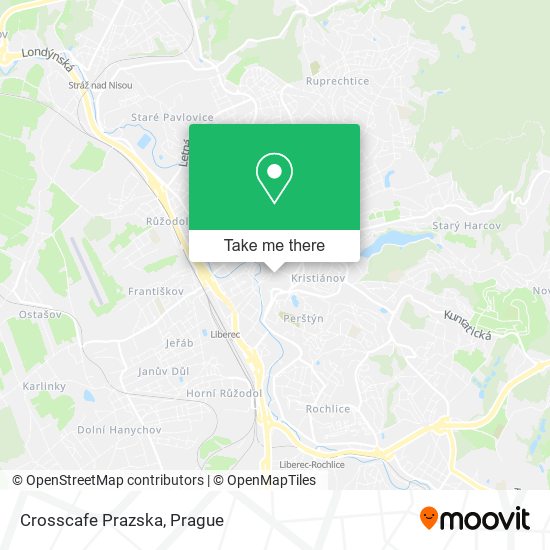 Crosscafe Prazska map