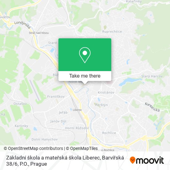 Základní škola a mateřská škola Liberec, Barvířská 38 / 6, P.O. map