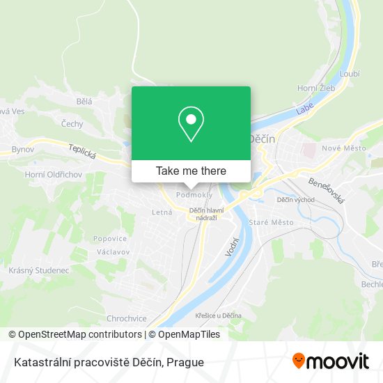 Katastrální pracoviště Děčín map