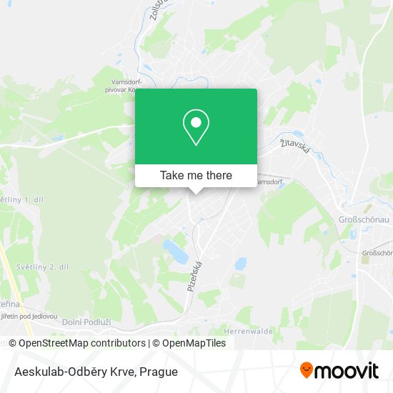 Aeskulab-Odběry Krve map