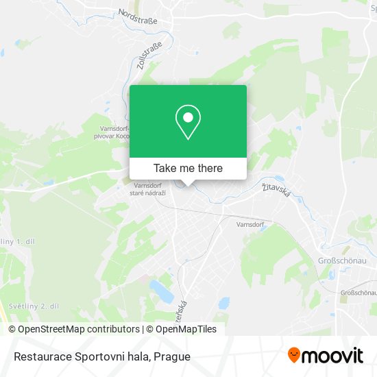 Restaurace Sportovni hala map